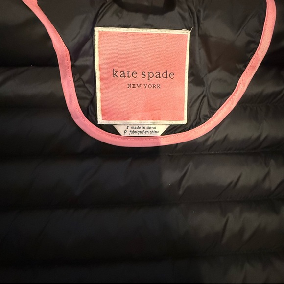 Kate Spade Black Quilted Puffer Ultra Lightweight Down Puffer Hooded Jacket - Picture 2 of 11